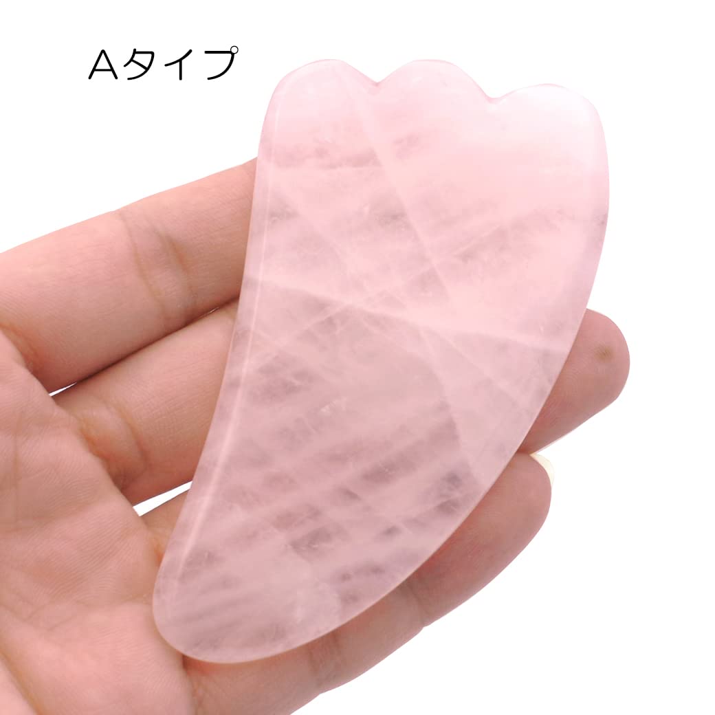 Amazon.co.jp: [GOLD STONE] ローズクォーツ かっさ プレート 天然石 