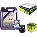 Produktbild QR-PARTS 69363375 Filter Set Inspektionspaket 5 Liter Liqui Moly Motoröl Leichtlauf High Tech 5W-40 MANN-FILTER Luftfilter Ölfilter