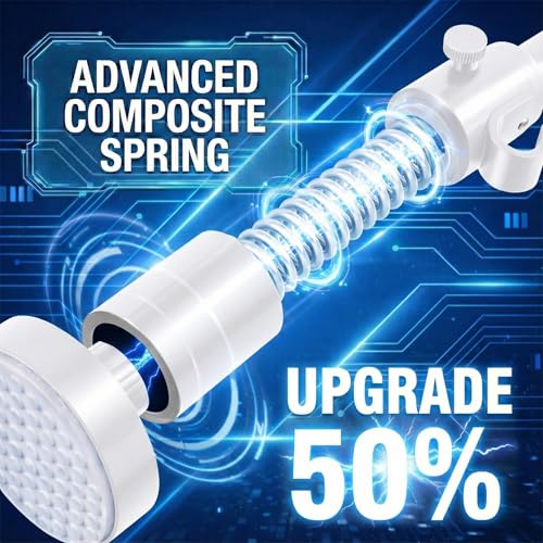 Image of Room Divider Curtain Rods No Drilling Wall Divider for Room Separation (W) 35-200inx(H) 43-120in Adjustable, Heavy Duty Partition Space Separator Freestanding, Curtains Not Included- White, 1 Pack