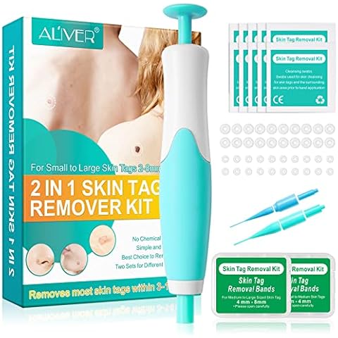 2 In 1Skin Tag Remover Pen -Auto Painless Skin Tag Remover Device for Small to Large Sized Skin Tags (2mm-8mm), Wart and Skin Tag Remover-Easy Tag Removal Kit to Remove Skin Tags in Minutes Cover