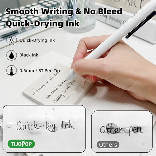 5 PCS Fun Shaking Gel Ink Pens 0.5mm Negro miniatura 3