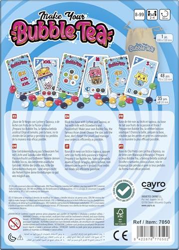 Cayro – Machen Sie Ihren Bubble Tea – Komplettset zur Zubereitung von Bubble Tea zu Hause – Interaktives Spiel – Kreieren Sie Ihr asiatisches Getränk – von 8 bis 99 Jahren – für 2–4 Spieler