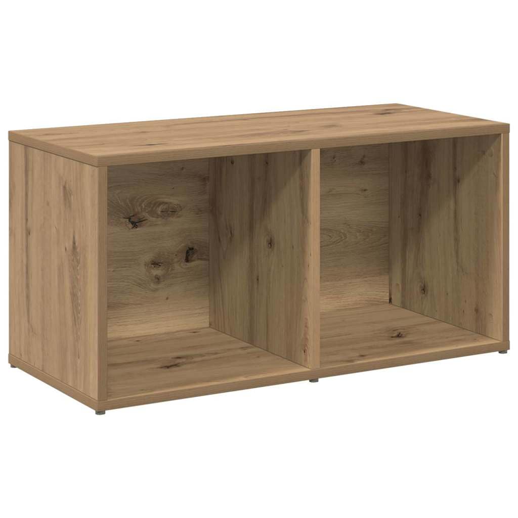 Mueble de TV de 2 piezas de madera de roble Artisan montado en la pared, estantería de 107 x 37 x 2 cm, mueble para TV, mueble de medios de comunicación para sala de estar ordenada y