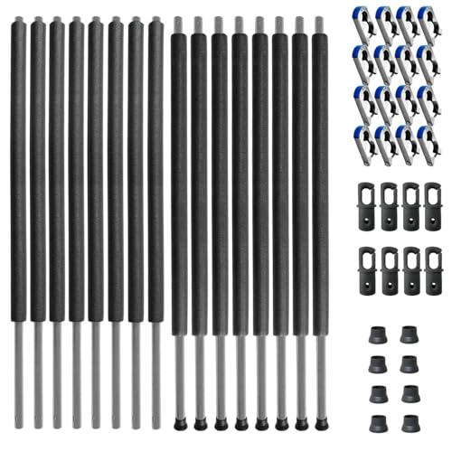 Baunsal® Trampolin Netzstangen 8 x Ø 28 x 1,2 mm x 266,5 cm (FGOS)...