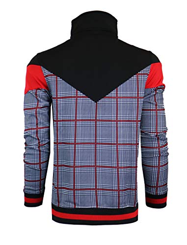Image of SCREENSHOT-TRACK JACKET Mens Urban Hip Hop Premium Track Jacket - Slim Fit Side Taping Sportswear Urbanwear Streetwear Top
