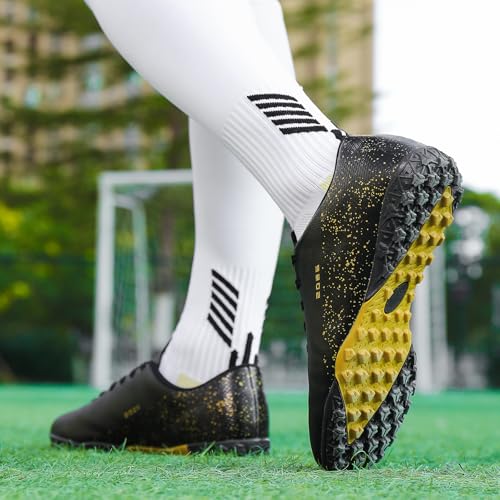 Image of Mens Soccer Cleats Womens Indoor Soccer Shoes Wide Baseball Turf Shoes Adult Youth Rugby Shoes Big Boys Small Spikes AG TF Football Boots