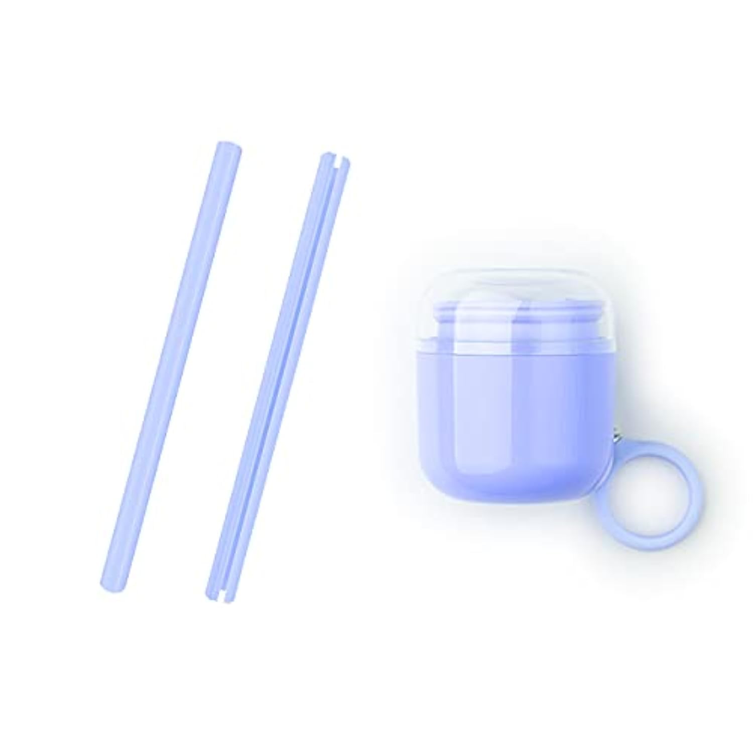 ANAB GI Reusable Silicone Straws for Drinking Softy, Openable and Washable Design, Flexible Collapsible Straw, Easy to Clean, No Cleaning Brush Required Carry Straw with Blue Case openable, 29 Ounce-picture-27