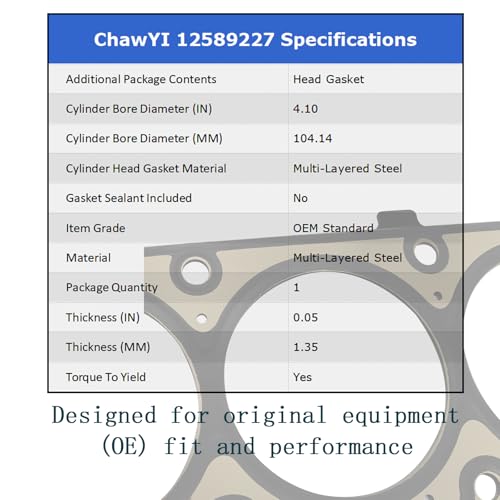 Image of 3-Layer Head Gaskets with Head Bolt Kit for Chevy GMC Express Silverado Suburban Savana Sierra Yukon XL 1500 2500 3500 HD Cadillac Escalade ESV EXT Hummer H2 6.0 LQ4 LQ9 2001-2004 Like 12589227
