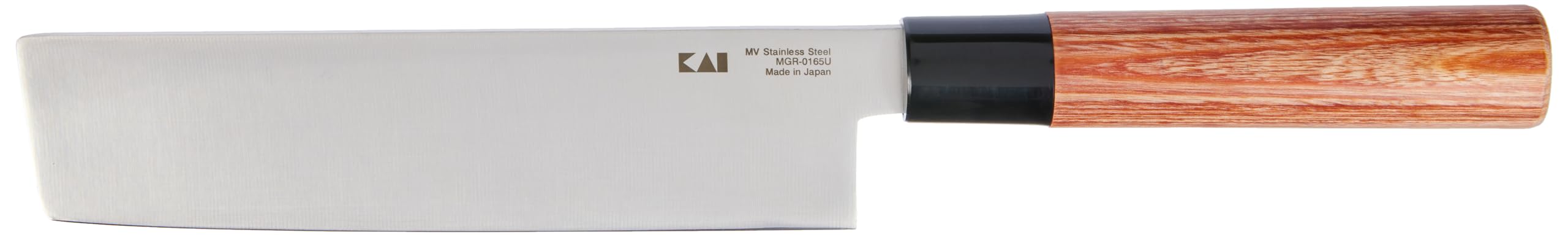 KAI Seki Magoroku Usuba en bois de séquoia 17,0 cm - acier inoxydable au carbone 1K6 avec 57 (±1) HRC - lame polie brillante - bois de pakka de séquoia - fabriqué à la main au Japon