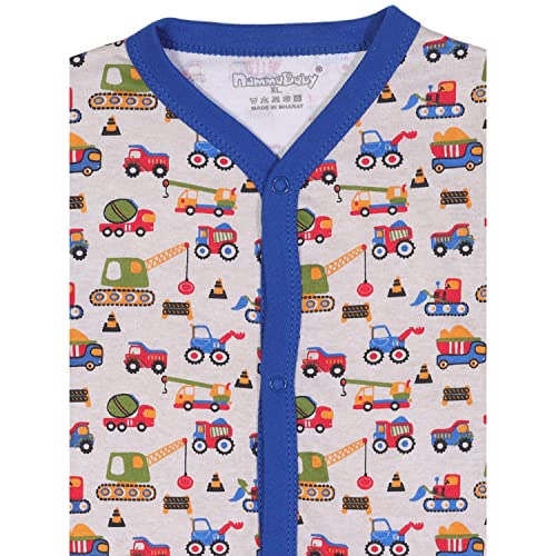 Image of NammaBaby Unisex Kid Cotton Regular Fit T-Shirt Hosiery Clothing Jhabla /Vest Front Open T- Shirt with Snap Buttons