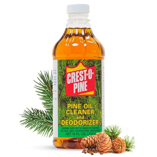 Crest-O-Pine Real Pine Oil Cleaner Concentrate Deodorizer Multi-Purpose All-Purpose Household Cleaner for Floors Kitchen Bathroom Laundry Grease & Odor Removal (1 16 fl oz)