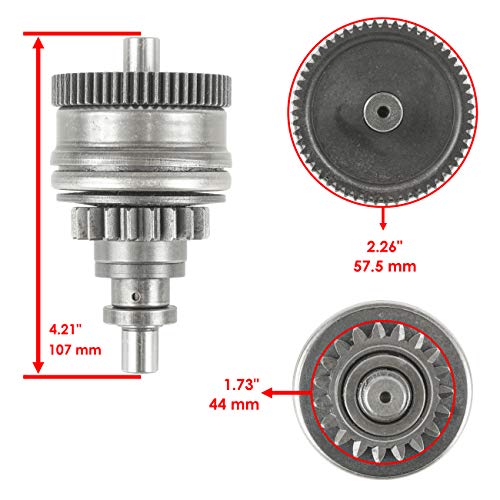 Caltric Starter and Drive Bendix Compatible with Arctic Cat Tigershark 640 770 639 768 1993-1999 miniatura 3