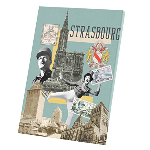Tableau Strasbourg affiche souvenir d'Alsace pour raviver vos voyages