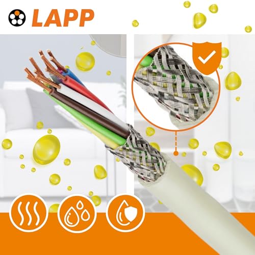 Câble de commande blindé LiYCY Lapp 0034505 de 10m avec gaine grise en PVC 5x0,34 mm² - 4