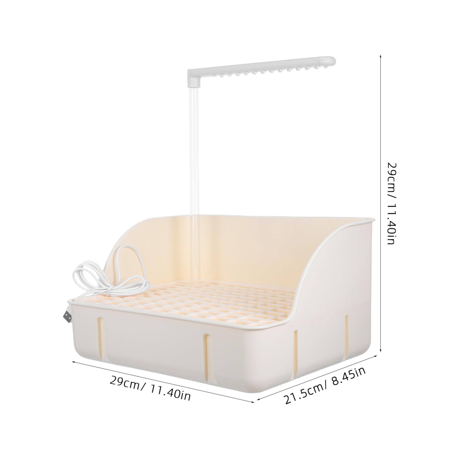 FUNOMOCYA Automatic Bird Bath with Shower Head Self Circulating Fountain for Parakeets Cockatiels Lovebirds Outdoor Bathing for Garden and Patio Clean Water Source for Happy