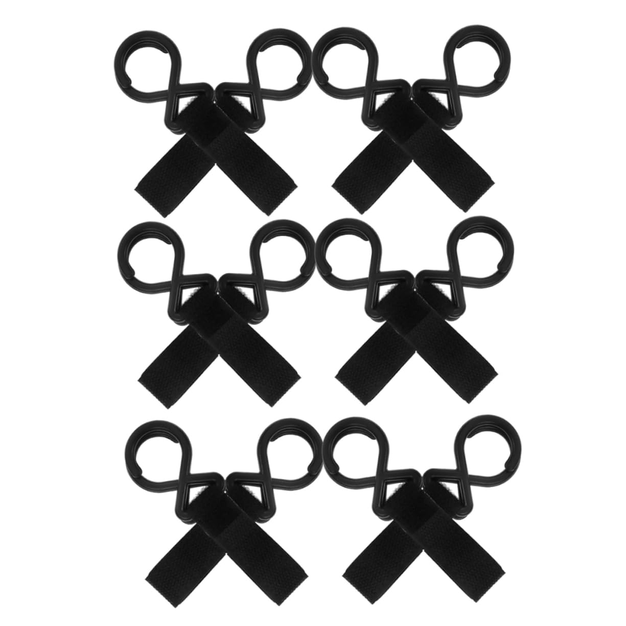 Abaodam Stroller Hooks Kit 12 Universal Hooks for Diaper Bag Walker Shopping Cart Strong Multi-Purpose