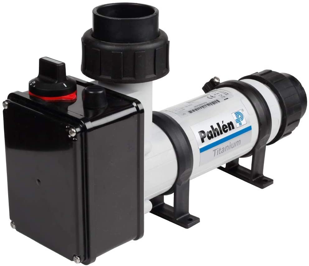 well2wellness® Pahlen Elektroheizer 9kW aus Kunststoff mit Heizstab aus...