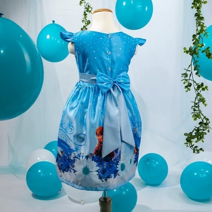 Girl's Winter Princess Themed Dress Knee-Lenght Sleeveless Halloween, Birthday4