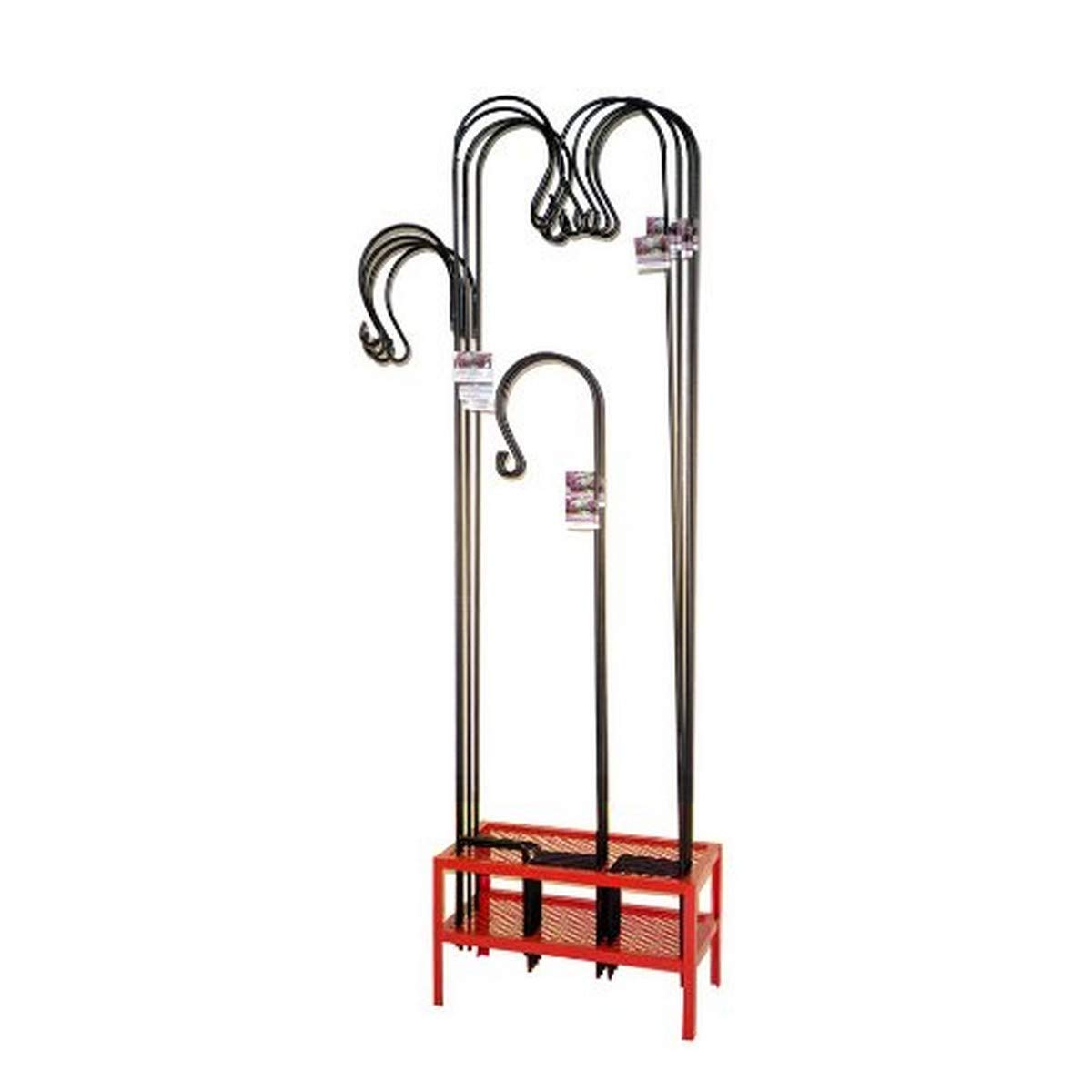 72093 14 X 28 In. Red Free Standing Shepherd Hook Display - Small