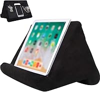 Vista 1 de Soporte de almohada suave para tableta con bolsillos de almacenamiento de malla, multiángulo, soporte de almohada suave para tabletas, lectores
