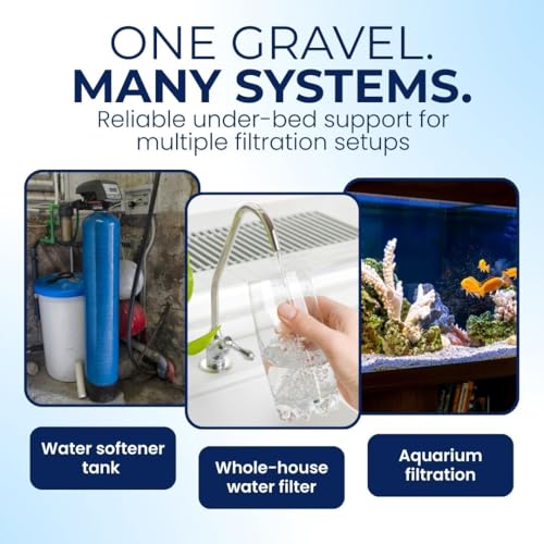 Image of IPW Industries Inc - Water Softener Gravel - Garnet Filter Bed Media for Filter Tanks, Water Conditioners, Water Softeners and Backwashing (5 lbs)