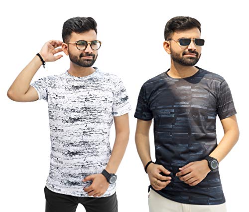 Image of Multicolor Casual T-Shirt for Men (Pack of 2)