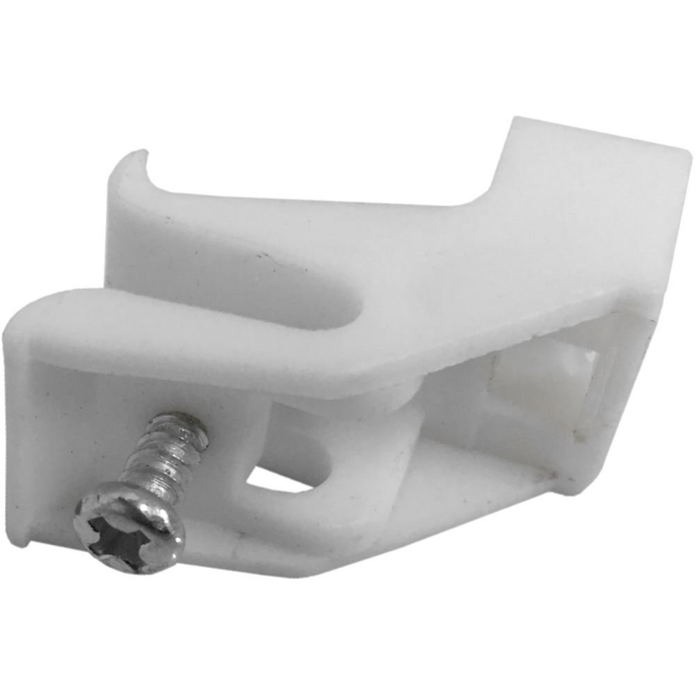 Onestopdiy.com White Curtain Rail Glide Track Bracket To Fit Decorail Integra (Pack Of 10)