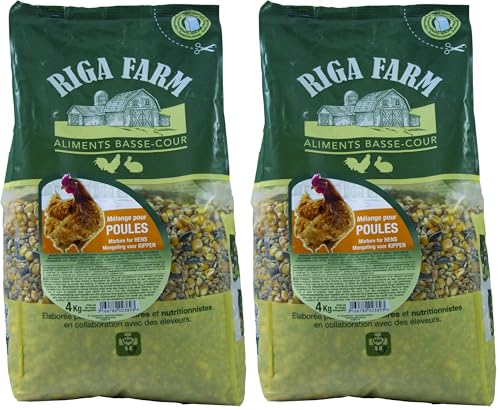 Riga Melange Poules 4KG (Lot de 2)