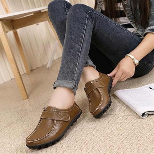 Women's Loafer Shoes Casual Leather Flat Shoes for Women Ladies Tassel Moccasins Shoes2
