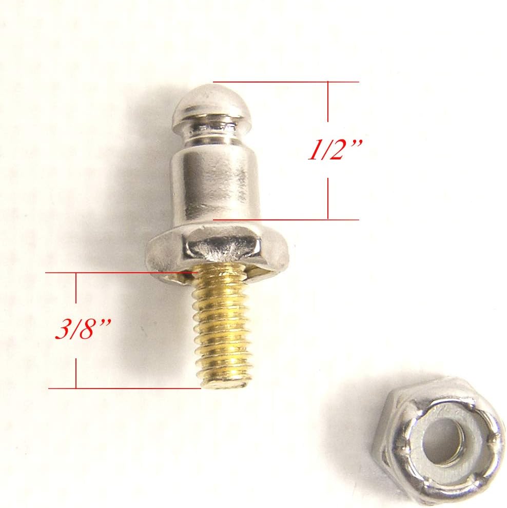 Lift-The-Dot #8-32 X 3/8" Machine Screw Stud, 20 Piece