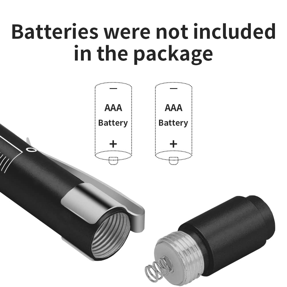 Newaner Lampa diagnostyczna Penlight (3-częściowa), wielokrotnego użytku lampa diagnostyczna LED na długopis, latarka z uchwytem świetlnym z klipsem do torebki dla uczniów