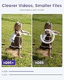 Akinguar 4K CCTV Security Camera System, 8CH NVR with 2TB HDD + 4X 8MP PoE IP Cameras Outdoor with Person/Vehicle Detection for 24/7 Recording, Full Color Night Vision, Spotlight Siren, No Monthly Fee - Image 7