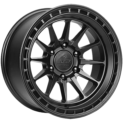 Lock Offroad Baja 17x9 6x139.7 0et 106.2 Matte Black W/Matte Black Ring