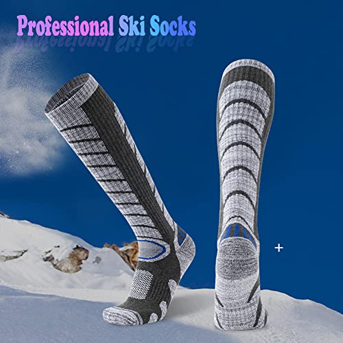 Ski Socks 2 Pairs Women Winter Sport Socks Skiing Calf Socks Men Adult Youth #TOP4