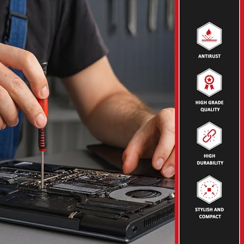 Image of Spartan Screwdriver Set - 8Screwdrivers Includes Torx, Phillips 1.5 & 1.2, Flathead 2.0, Tri-Point 0.6 and 2Triangle Paddles, 2Mount Bars, 1Graver, 1Scraper, 2Tweezers (Spa-16Pcskit)