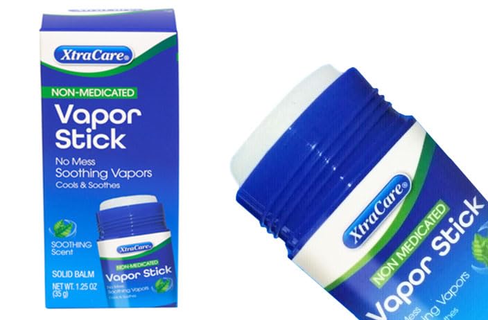 Xtra Care Cough Suppressant Non-Medicated Vapor Stick, Solid Balm 1.25oz Soothing Vapors (Pack of 1)