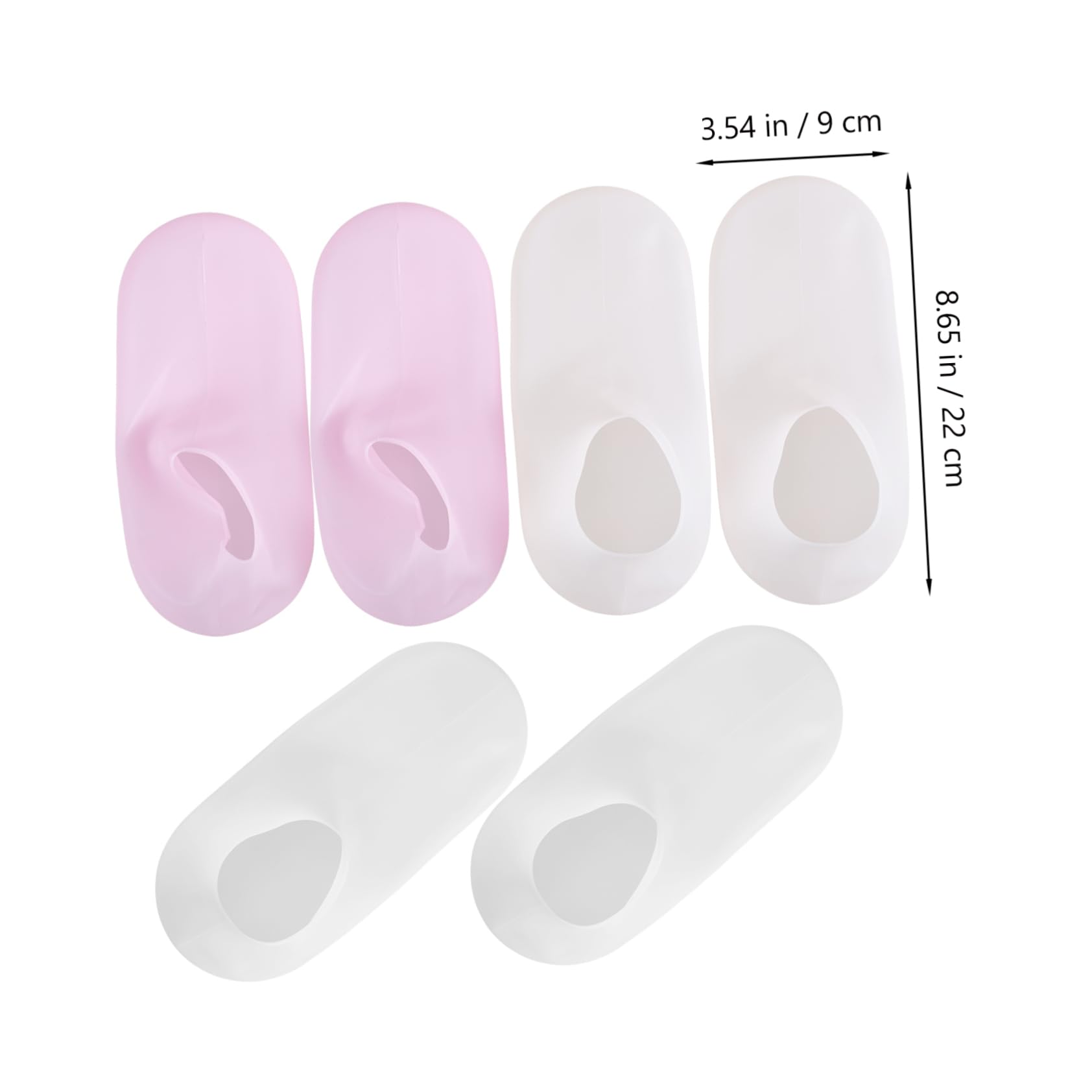 Beatifufu 3pairs Silicone Foot Covers Lotion Absorbing Socks for Foot Care Moisturizing Liners for Spa Salon Present for Family