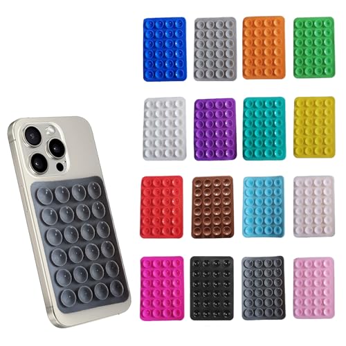 WPNCYK 16 Pcs Octobuddy,Phone Suction Pad,Suction Phone Holder,Suction Phone Case,This Phone Suction Pad Provides Excellent Support For Your Phone,Works With All Standard Phones.