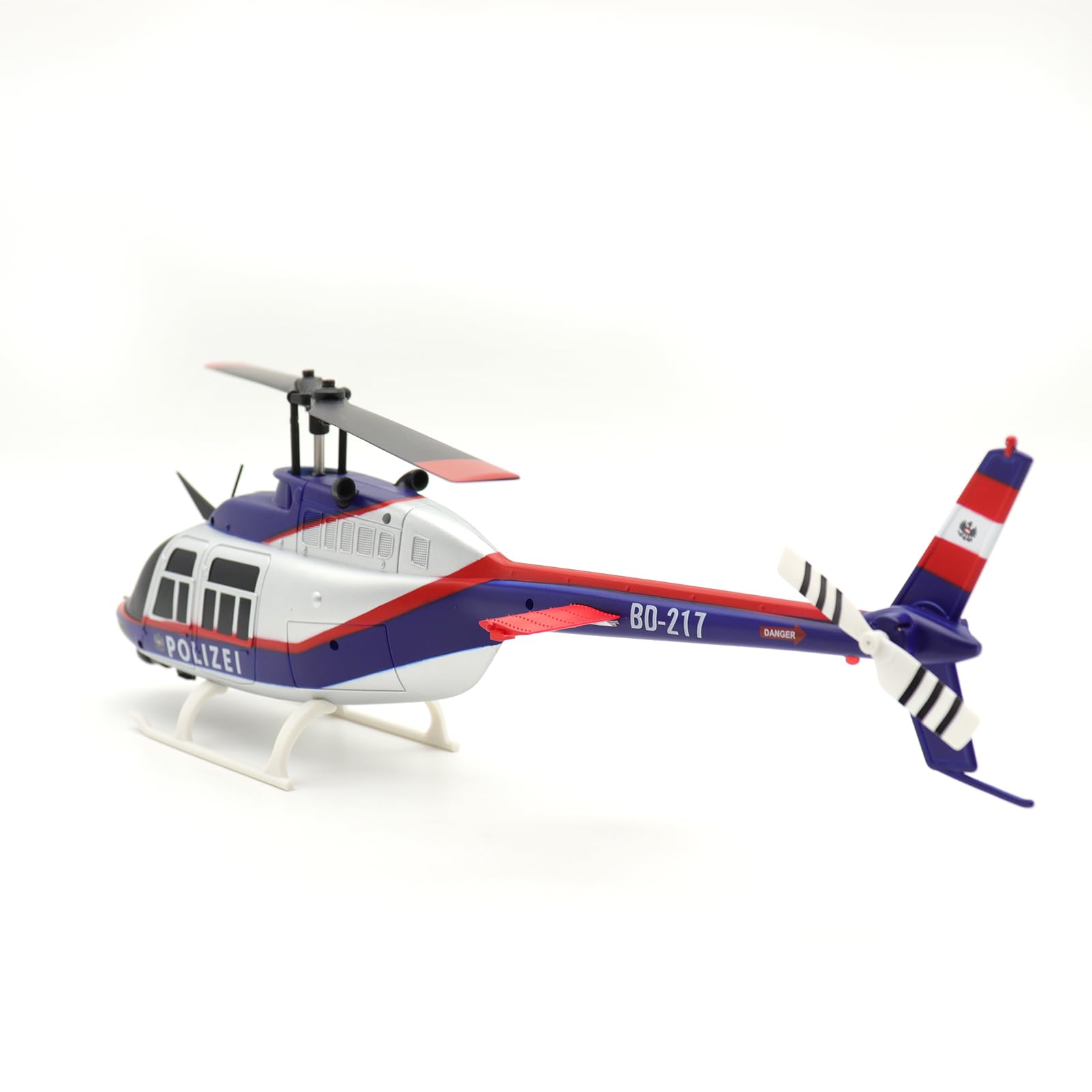 RC ERA C138 BELL206 6CH Flybarless RC Hubschraubermit Optical-Flow Schweben, RTF 2.4G Steuerung & Single-Rotor Ferngesteuerter Helikopter Flugmodell für Erwachsene RC-Piloten
