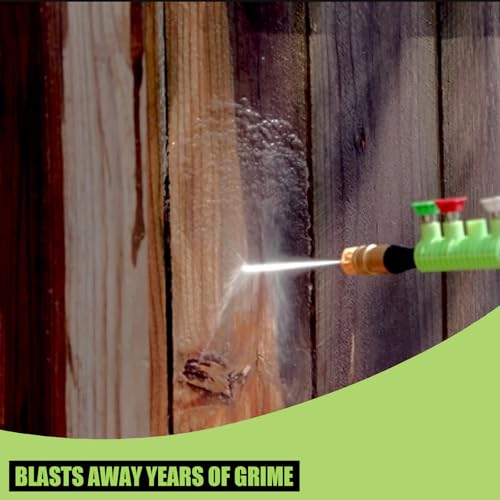 image for PowRyte Pressure Washer, Foam Cannon, 4 Different Pressure Tips, Power