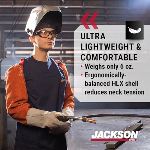 Image of Jackson Safety Insight Auto Darkening Welding Helmet, ADF Hood - ANSI Z87.1 | Lightweight Welding Mask with Ergonomic HLX Shell, 3.94 inch x 2.36 inch Viewing, Digital Controls with Weld, Torch, Grind Modes