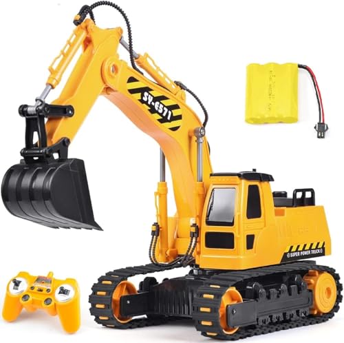 DOUBLE E Remote Control Excavator Toy,...