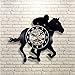 Produktbild TIANZly Horse Rider Custom Vinyl Wanduhr CD Black Hollow LP Handmade Clock