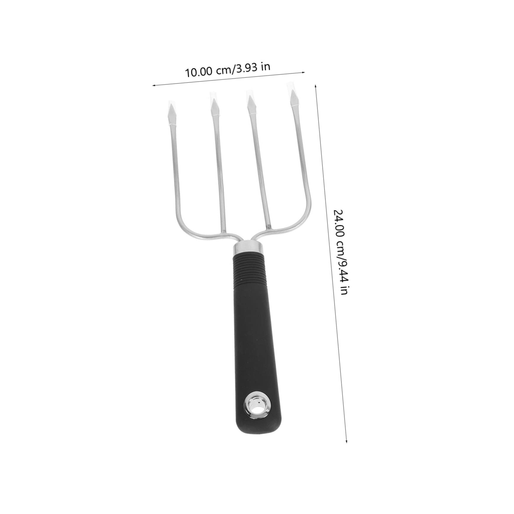 TOYANDONA 3 Piezas Tenedor de Barbacoa de con Antideslizante Cuatro Agujas Asar Carne y Camping y Fiestas