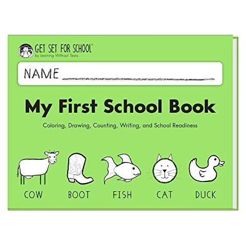 Learning Without Tears - My First School Book Student Workbook, Current Edition - Get Set for School Series - Pre-K Writing Book - Social-Emotional, Pre-Writing Skills - for School or Home Use Cover