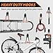 EZ COZY 16 Pack Garage Hooks Heavy Duty – Wall Mount Utility Hooks for Hanging, Garage Organization, Tool Hangers for Garage Wall, Ladder Holders, Assorted Sizes with Mounting Screws (Orange)