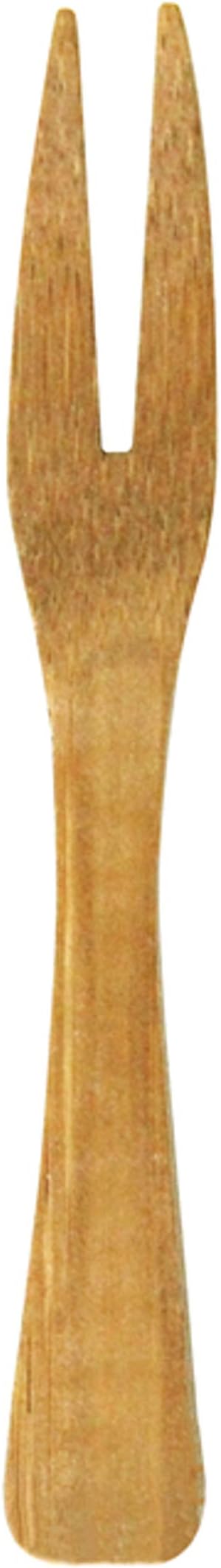 Kamala Bamboo Mini Fork (Case of 500), PacknWood - Small Wooden Forks for Serving (3.5" Long) 209BBKAMALA