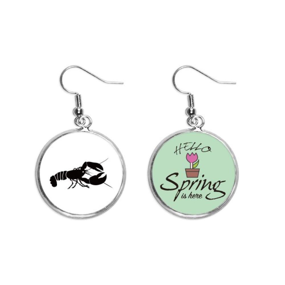 Pendientes de camarón vida marina un regalo de joyas de primavera con ilustración 5