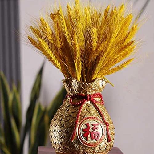 YIHANSS Adorno de Resina, Festival de Primavera, Bolsa de Dinero Moral, Sala de Estar, TV, gabinete, Bolsa de bendición, decoración, combinación de Flores Rojas de Cebada (Color: Amarillo)