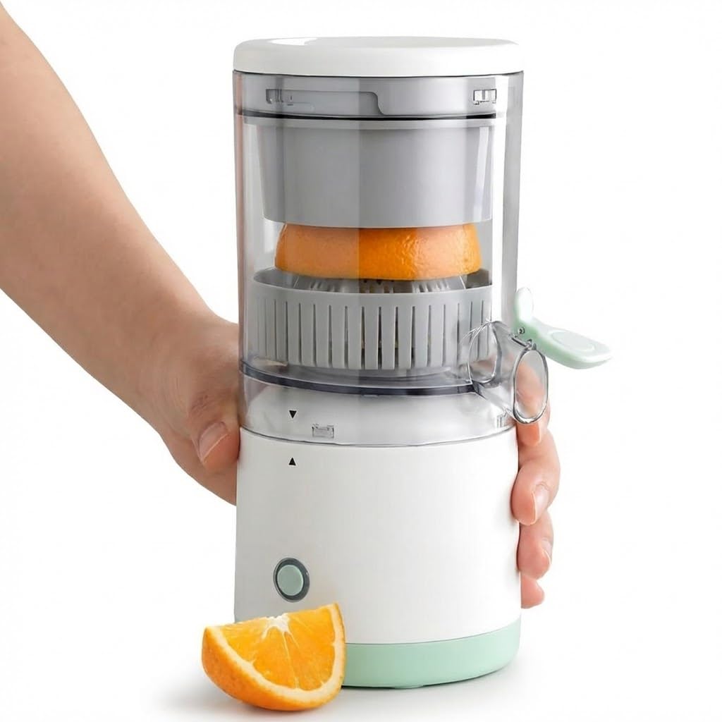 Drumstone 𝟏𝟓 𝐘𝐞𝐚𝐫𝐬 𝐖𝐚𝐫𝐫𝐚𝐧𝐭𝐲 Electric Citrus Juicer – USB Rechargeable 45W Portable Orange Juicer for Home, Office & Travel | BPA-Free Mini Lemon, Mosambi, Grapefruit Juice Extractor-picture-31